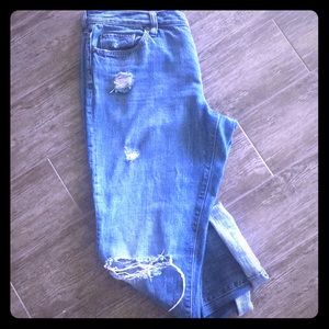 Loft cropped boyfriend jeans